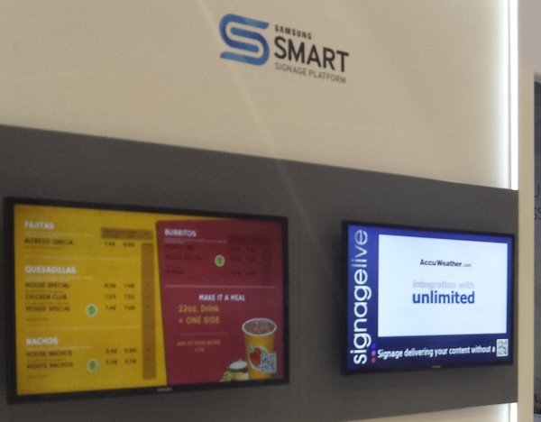 Signagelive Smart Signage on the Samsung stand at GITEX