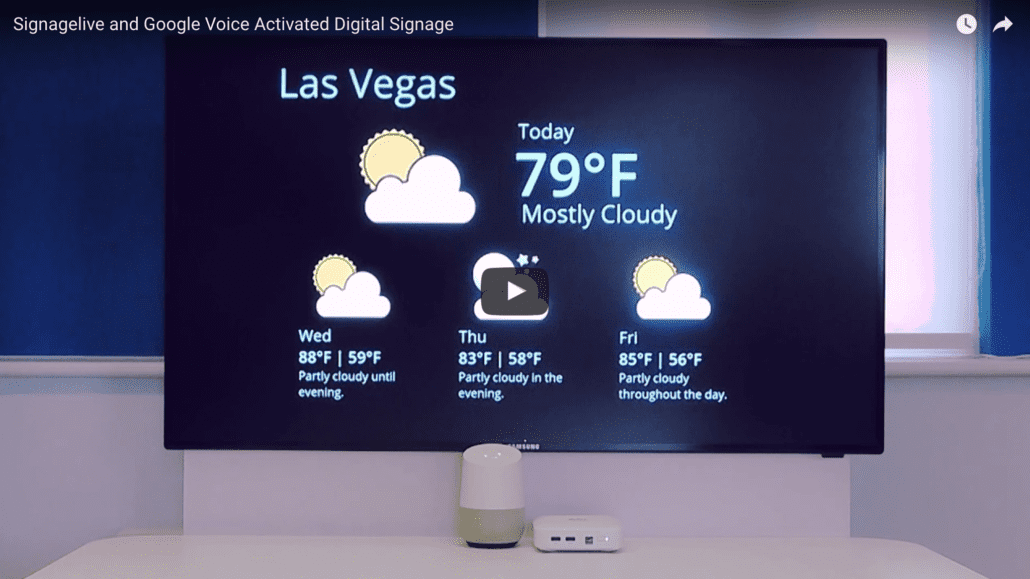 How to control digital signage with your voice using Google Home?