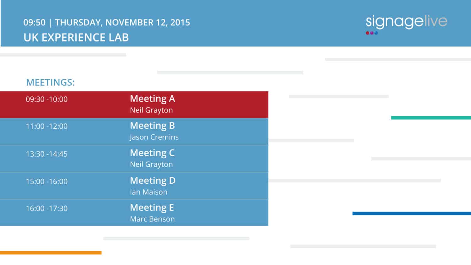 Signagelive launches free Calendar Widgets + Google integration