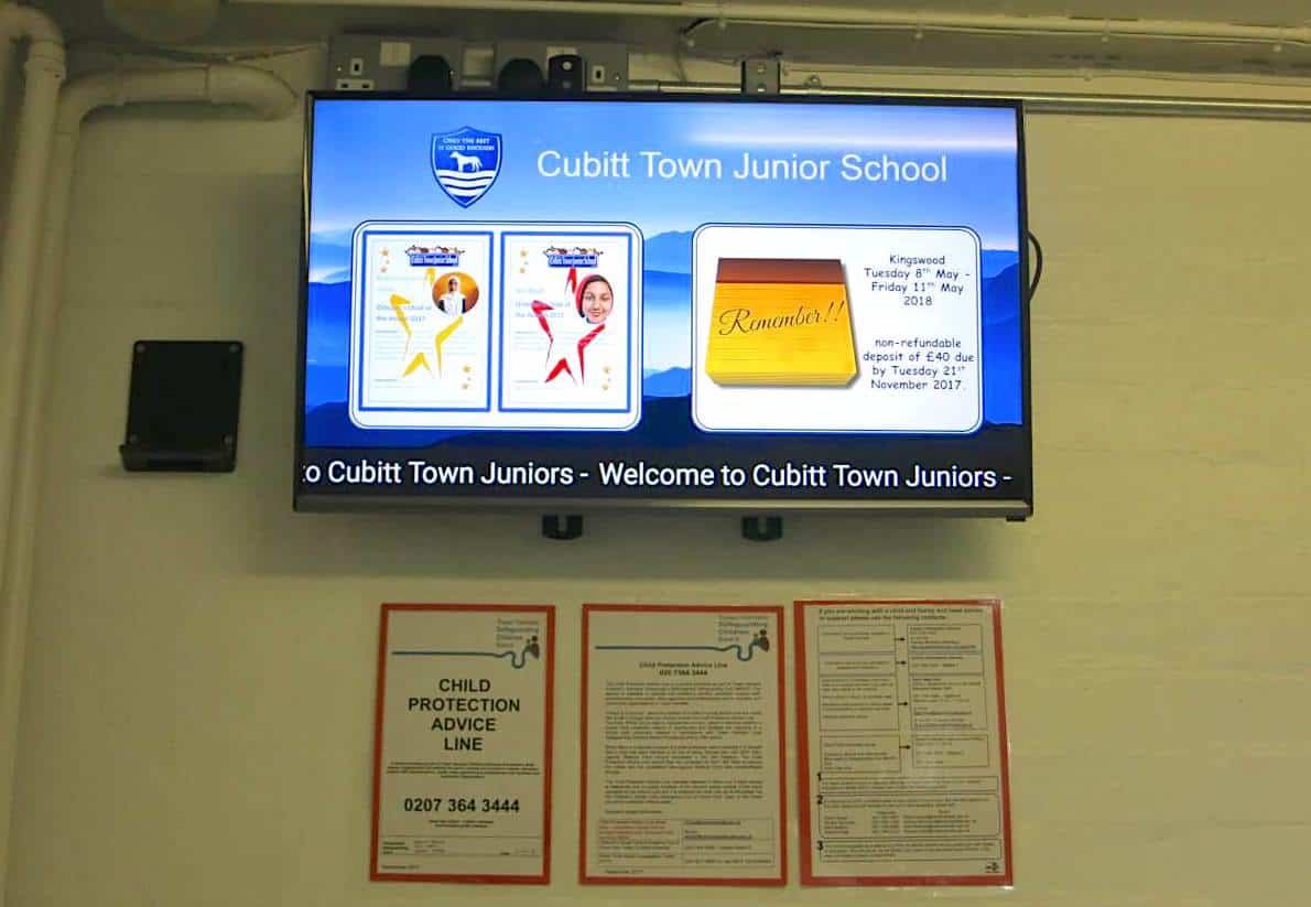 Levett Consultancy & Signagelive deliver digital signage in primary schools