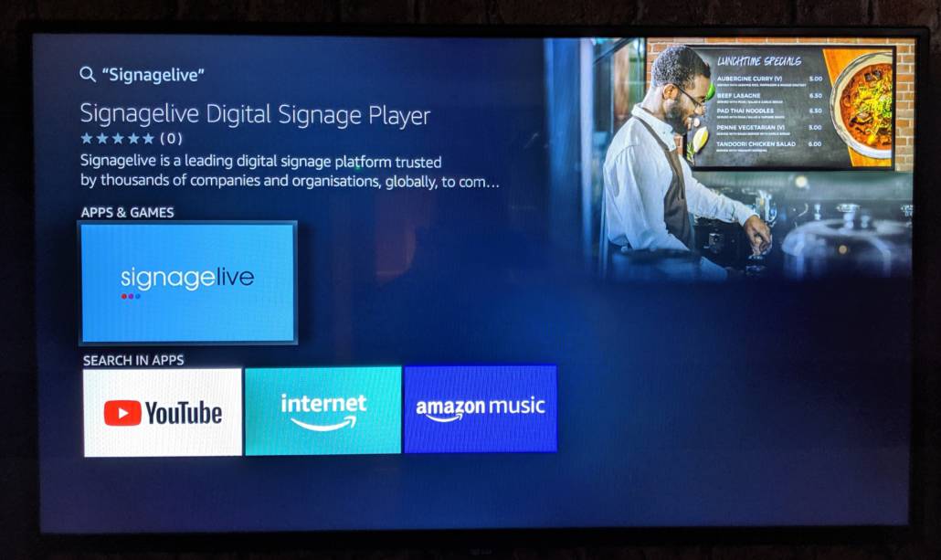 Signagelive for Amazon Fire Tv – Listing