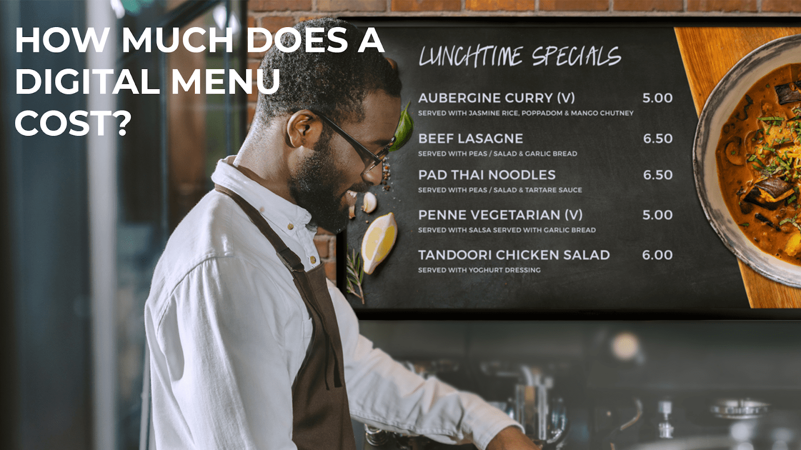 How much does digital menu cost