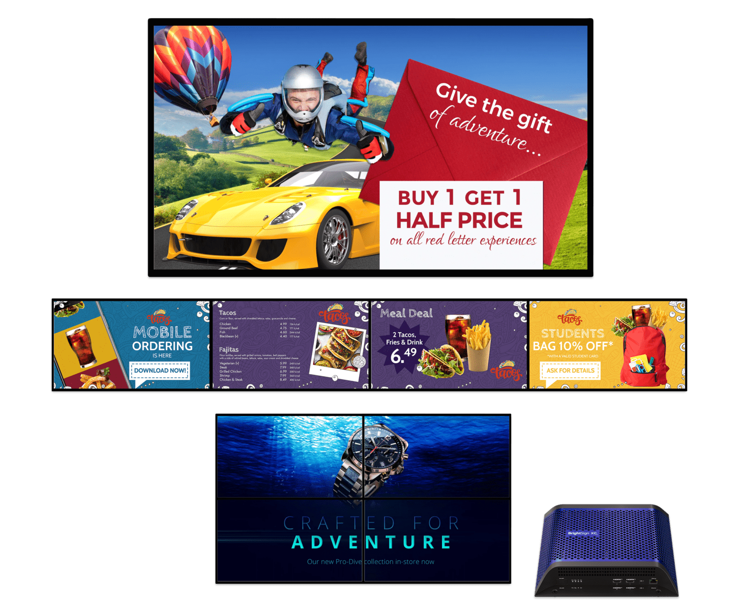 BrightSign player page Signagelive