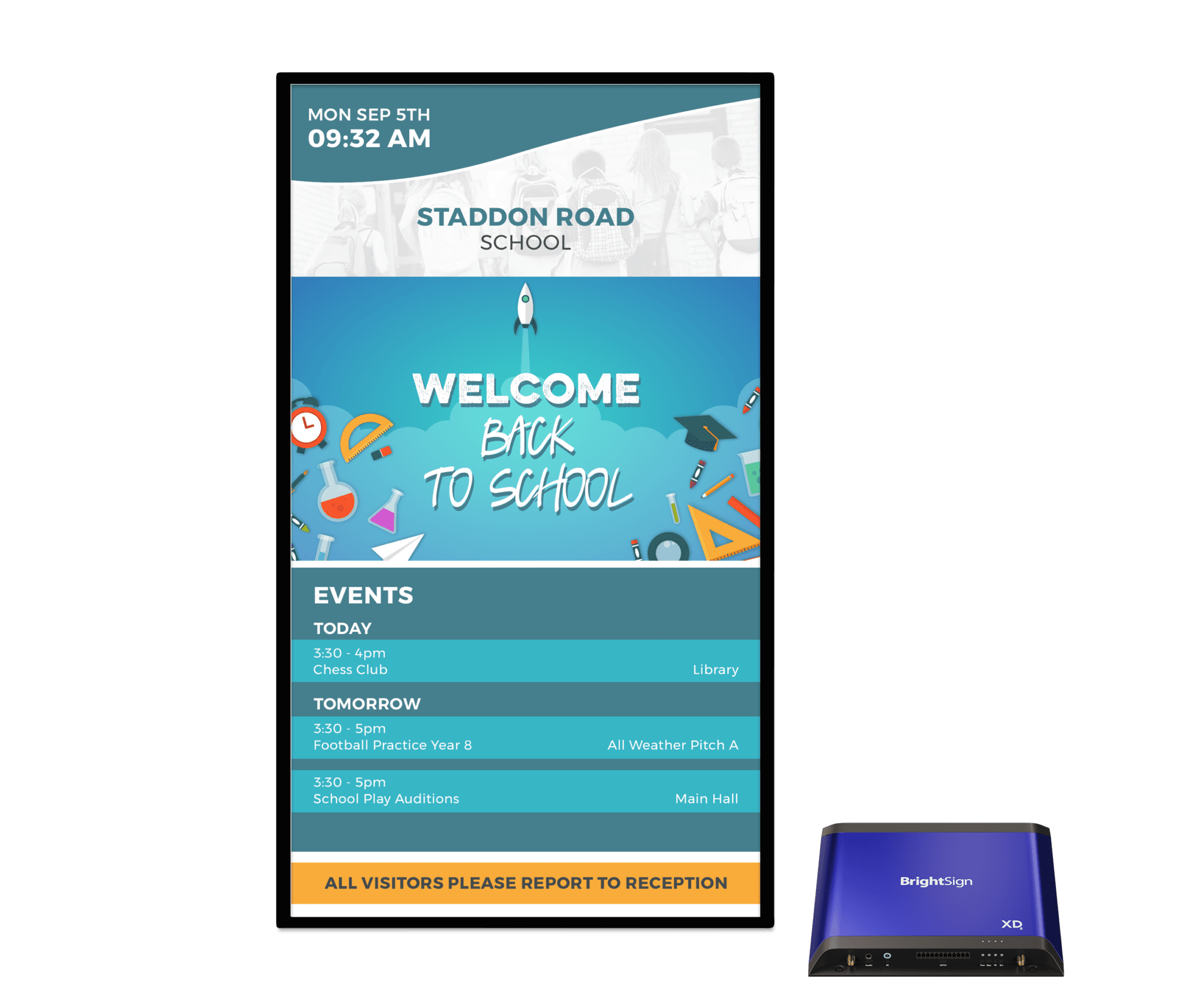 BrightSign player page Signagelive