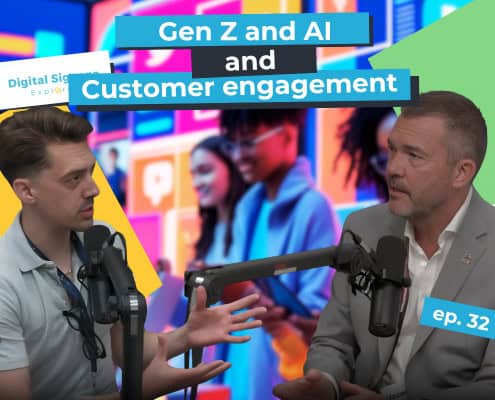 Digital Signage Explored episode 32 AI and Gen Z interview with Frank Larsen