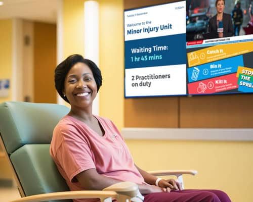 Maximise the patient experince with digital signage