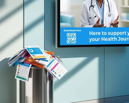 Reduce overhead costs with healthcare information displayed