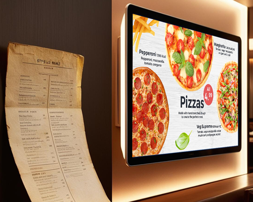 Reduce overhead costs using digital signage menu boards