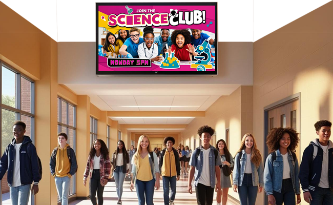 Engage student communities with Digital Signage for education