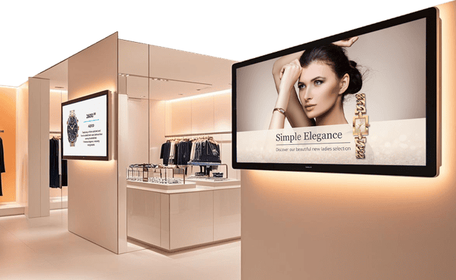 Elevate the customer experience with Digital Signage for retail